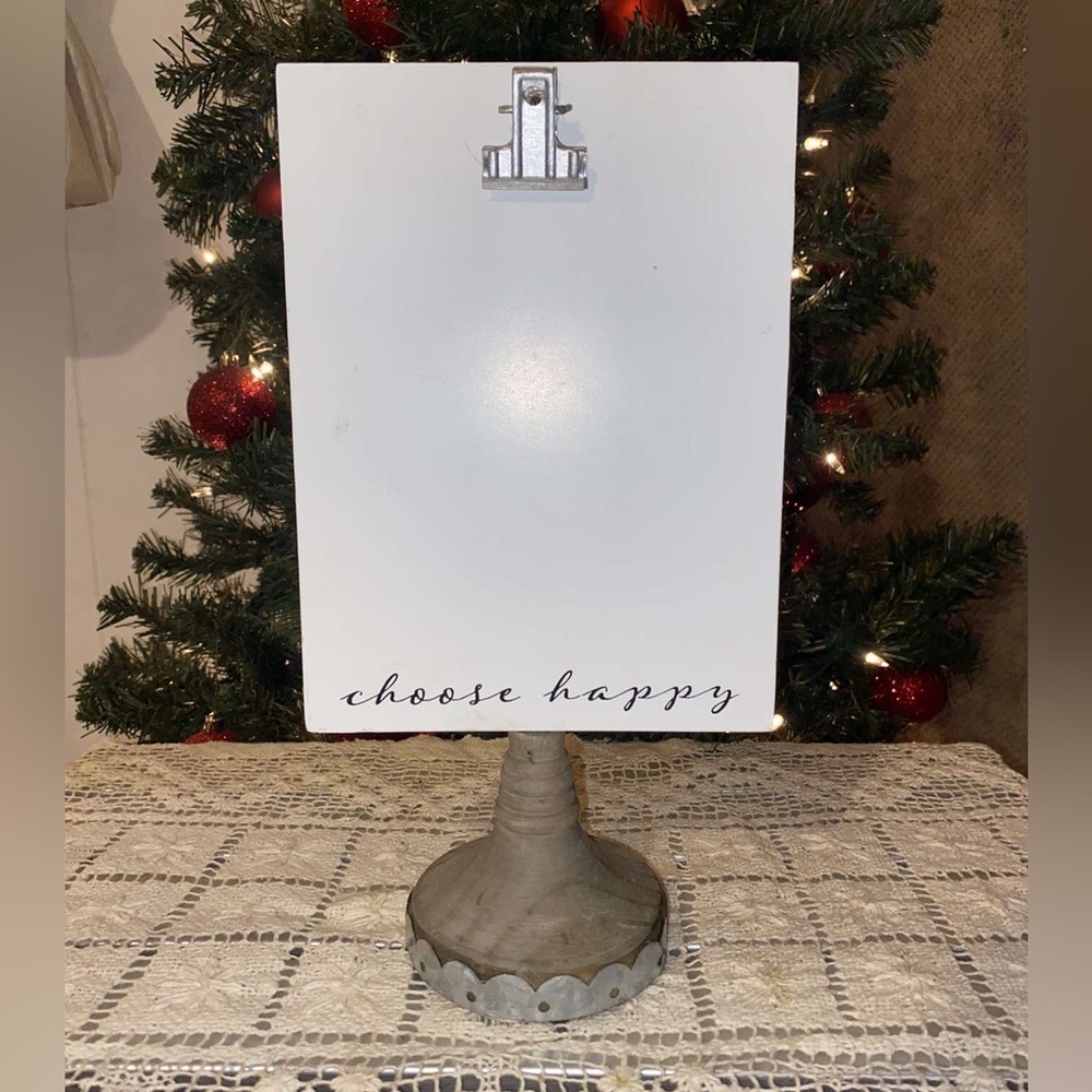 Wooden clipboard picture frame